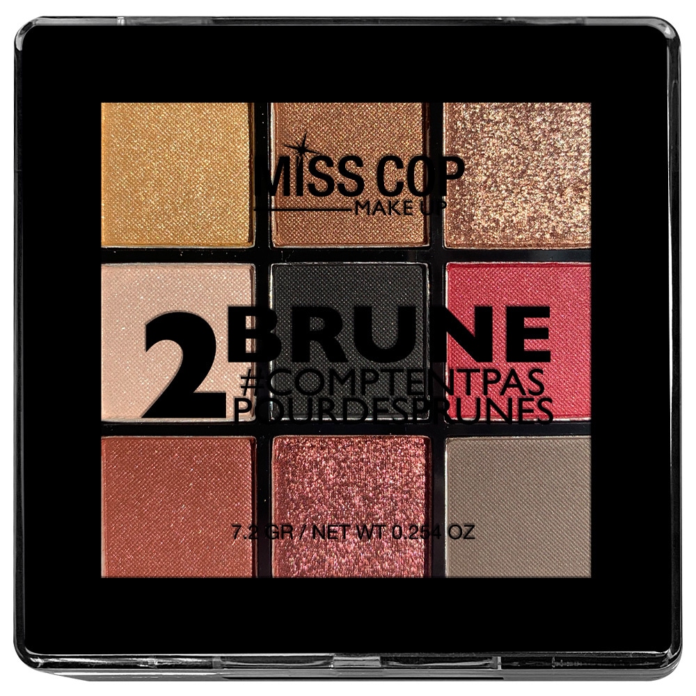 miss cop Nuancier N°2 Brune Coffret maquillage