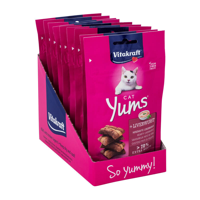 Vitakraft Snacks Vitakraft Cat Yums 9x40g Leberwurst