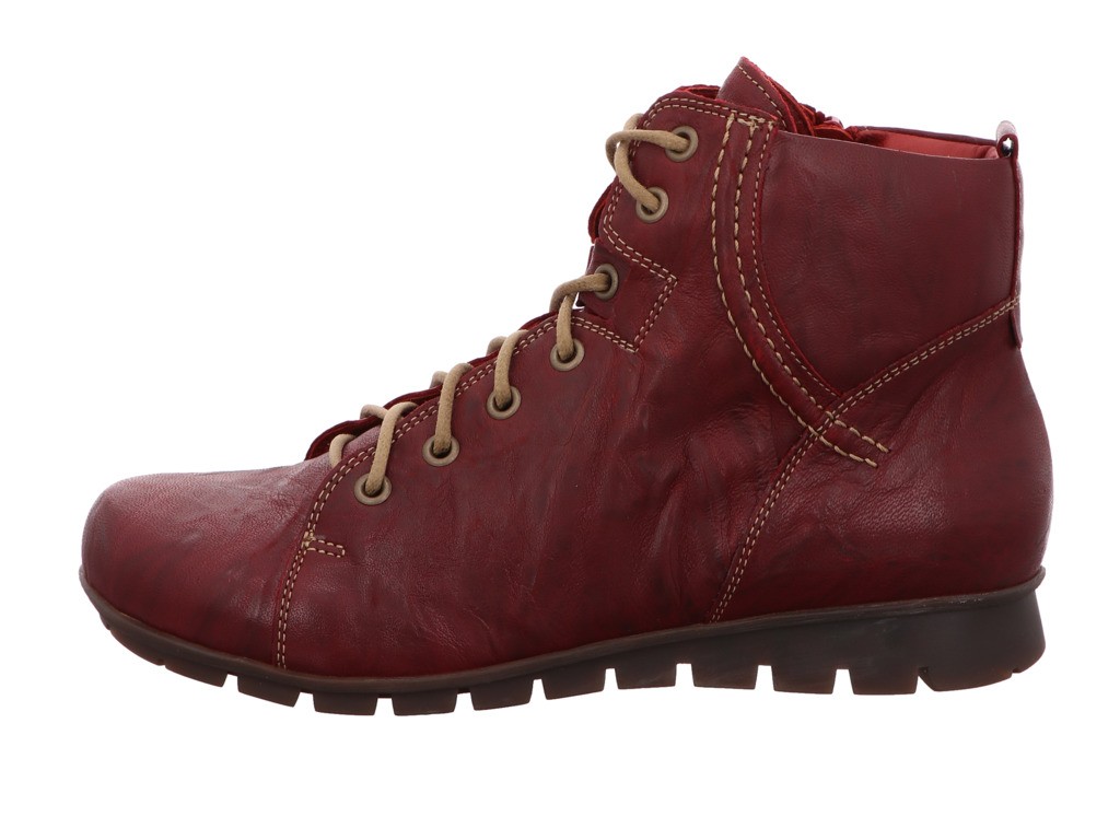 THINK Schnür-Stiefeletten rot MENSCHA