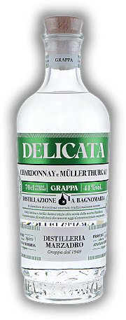 Marzadro Grappa Bivitigni Delicata - Chardonnay & Müller Thurgau Marzadro Grappa Bivitigni Delicata - Chardonnay & Müller Thurgau Weich, frisch und besonders elegant.  0,7	 Liter - Vol 41%