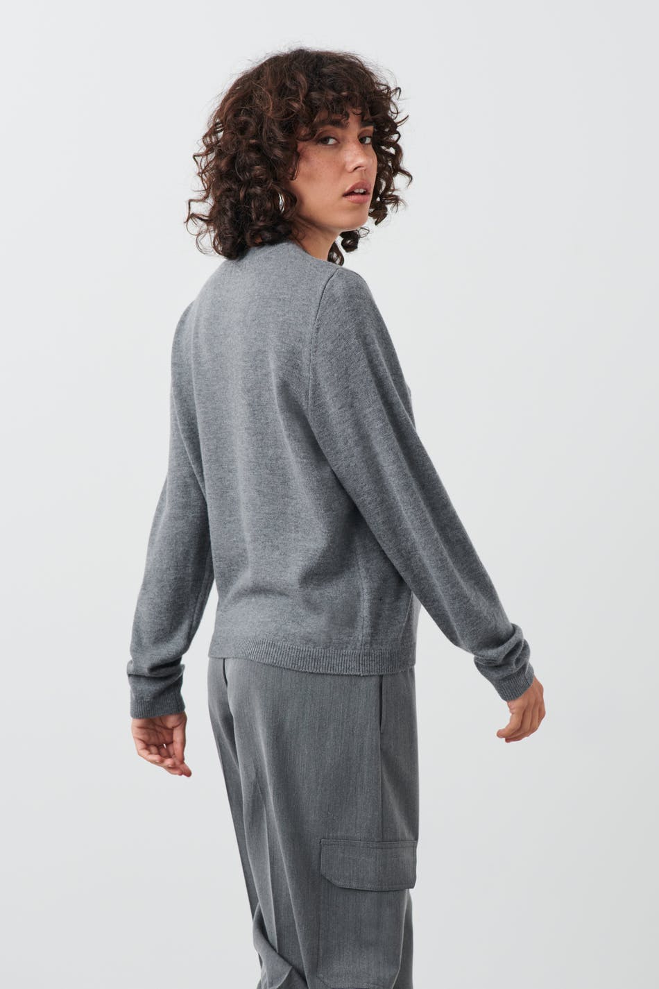 Fine knitted wool sweater