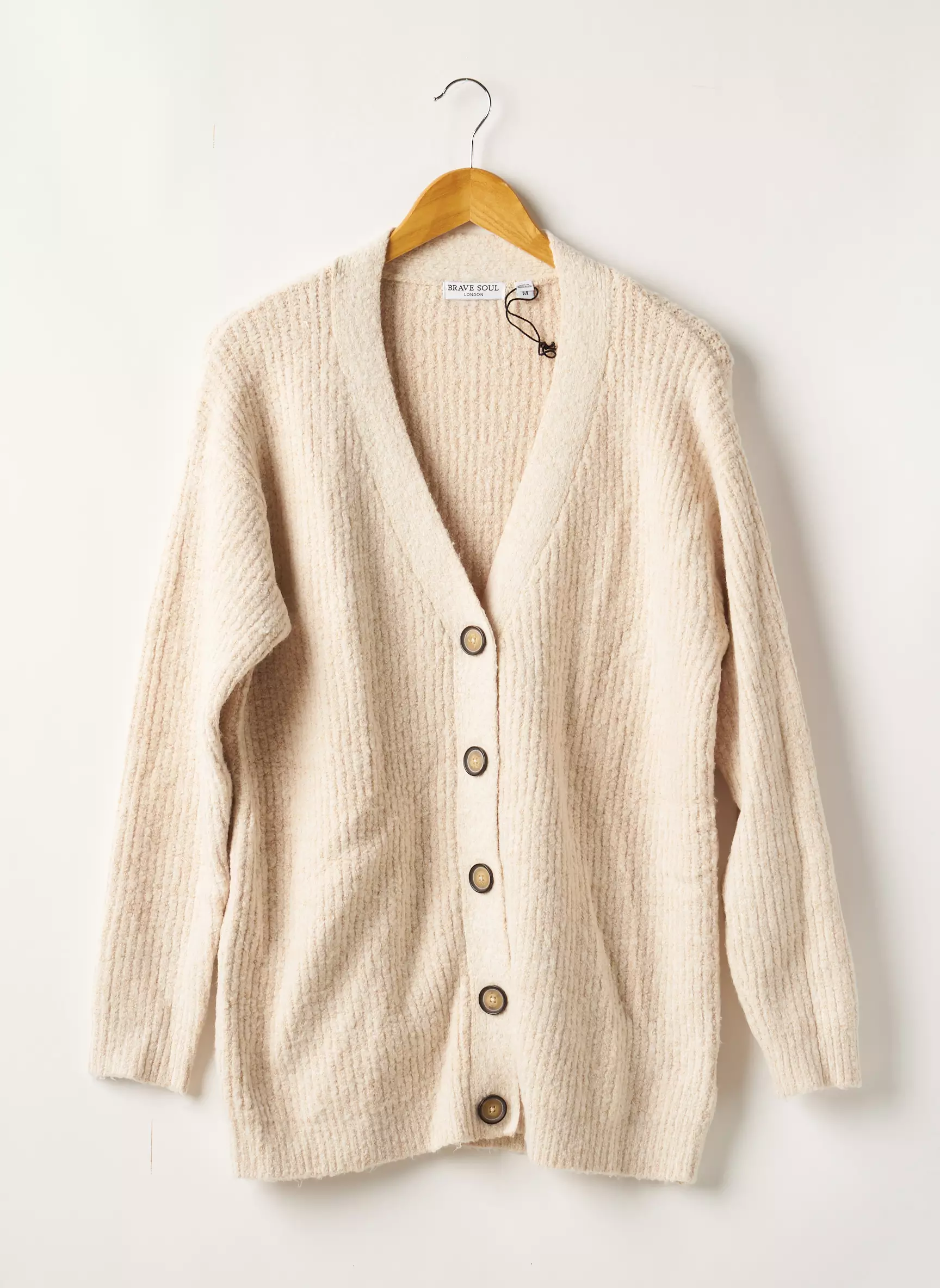 Brave Soul Cardigans Femme couleur beige