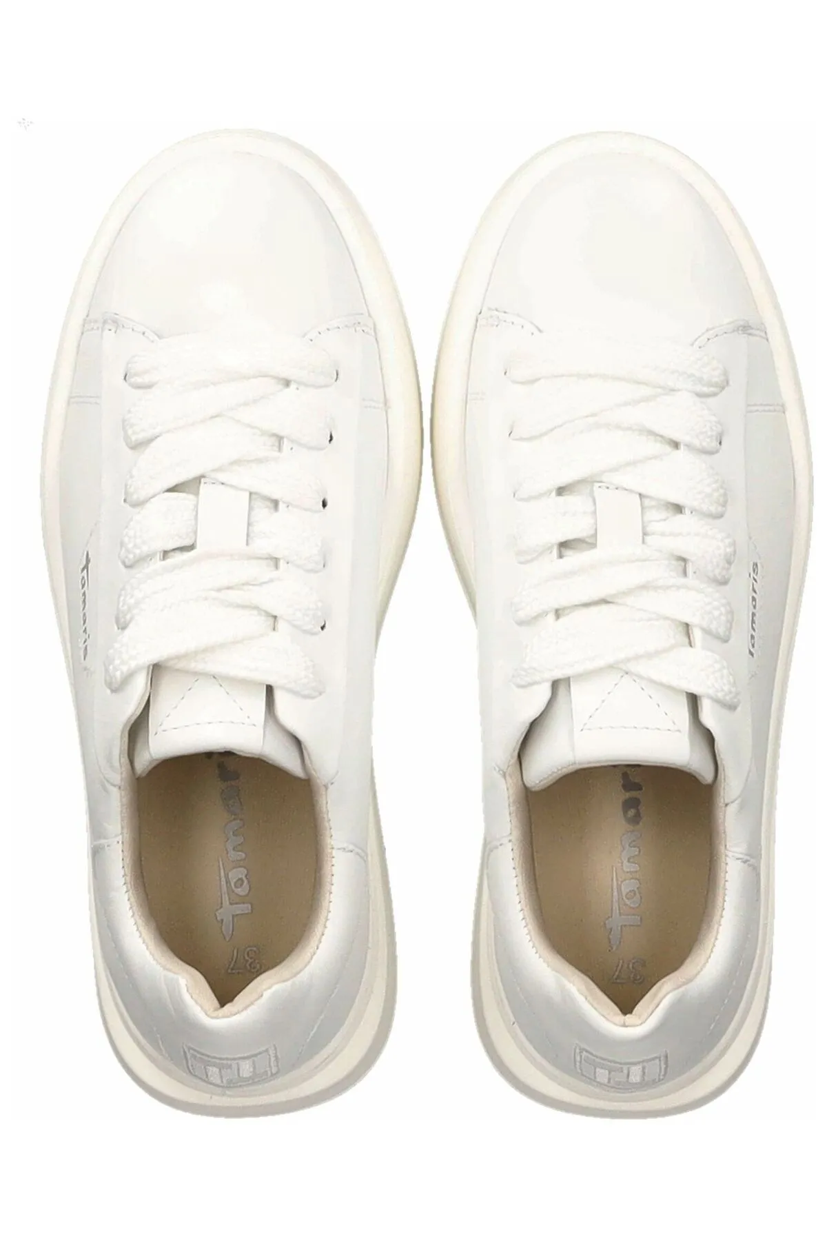 Tamaris  Sneaker - Weiß - Flacher Absatz