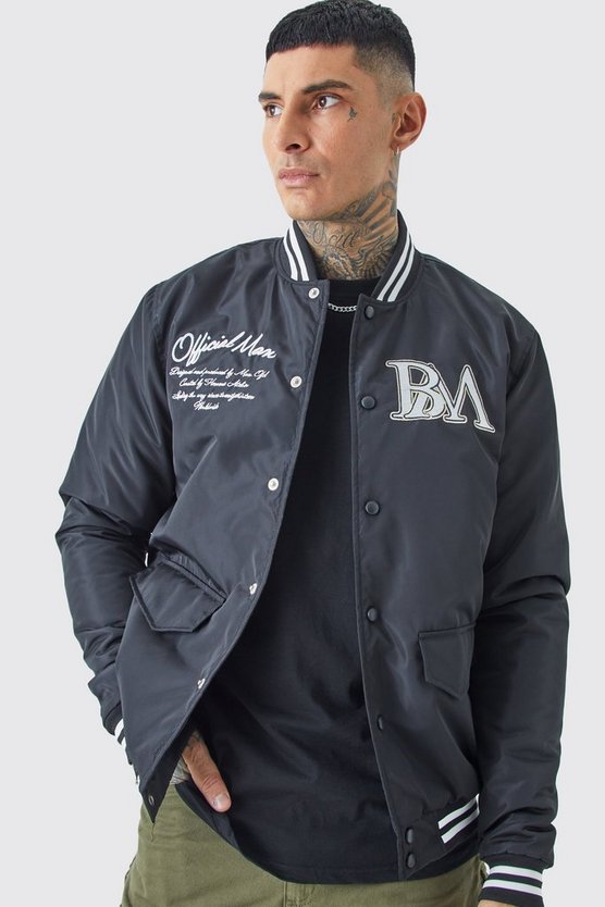 Tall Nylon-Jacke mit Aufnähern