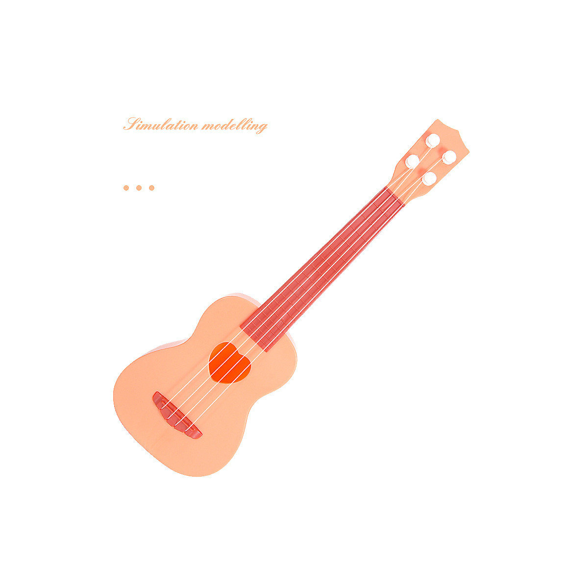 Simulation großes Ukulele-Kindermusikinstrument Musik-Erleuchtungs-Gitarrenspielzeug für Kinder zur frühen Bildung