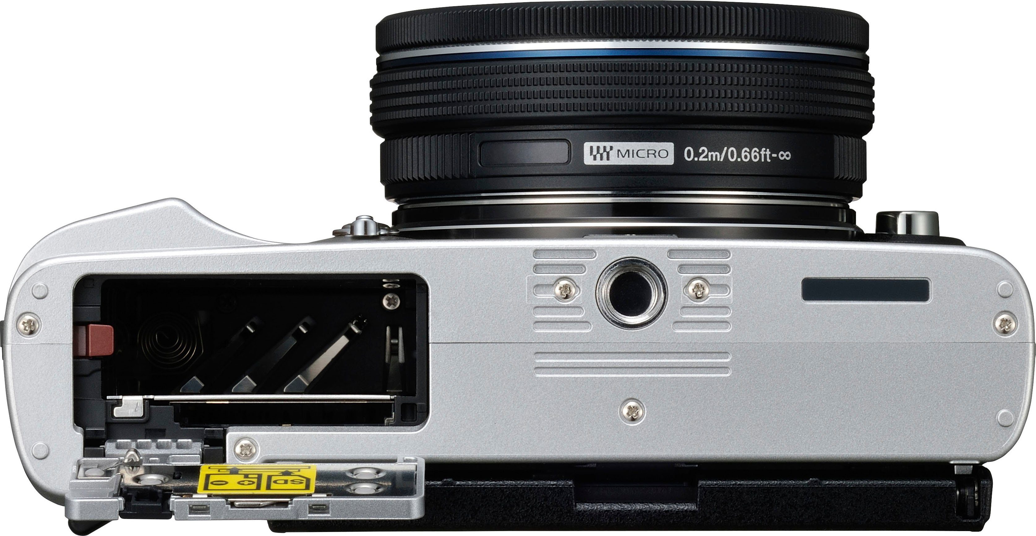 Olympus E‑P7 Systemkamera (M. Zuiko Digital ED 14-42mm F3.5-5.6 EZ Pancake, 20,3 MP, 3x opt. Zoom, Bluetooth, WLAN)