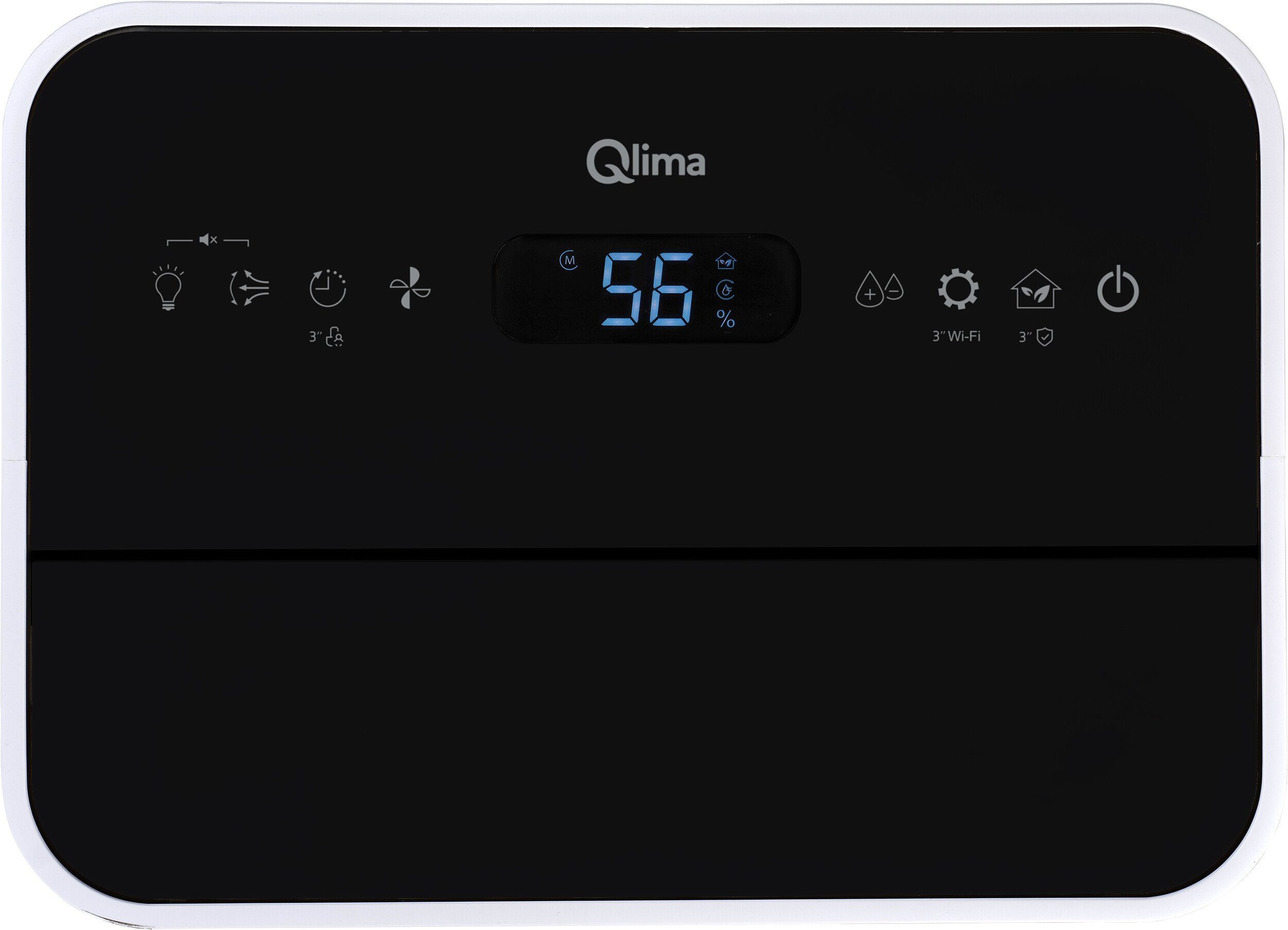 Qlima Luftentfeuchter Qlima – Luftentfeuchter D820 A Smart – Entfeuchtet 12L pro Tag – Weiß