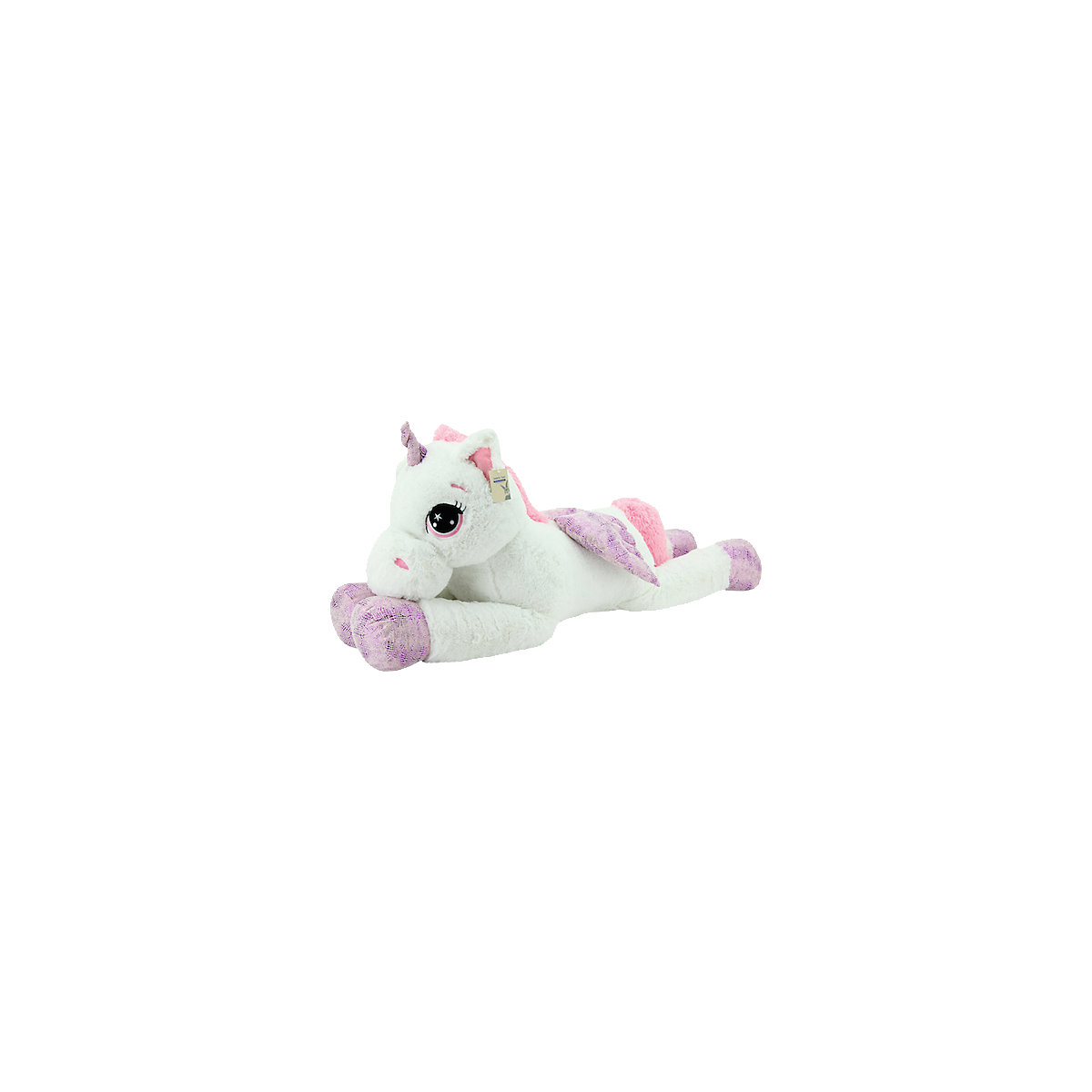 Sweety Toys 8056 XXL Einhorn Pegasus Plüschtier Kuscheltier 130 cm weiss