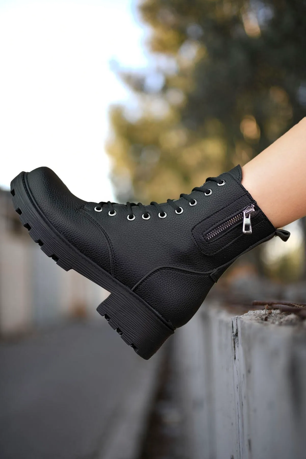 Riccon  Schwarze Damenstiefel 001260