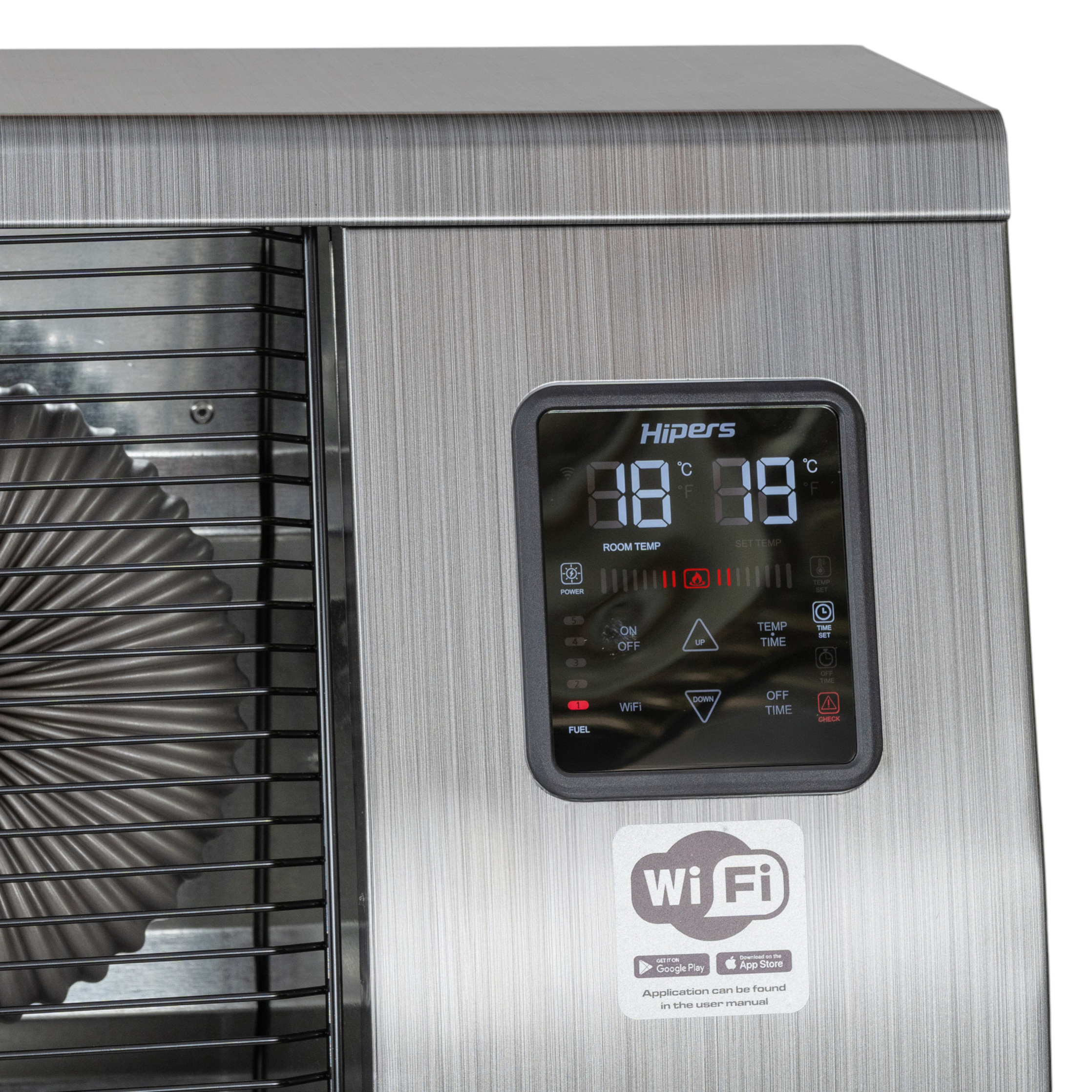 Hipers 722316850 WDP35IS Infravörös dízel fűtőberendezés Pro 10,4 kW Rozsdamentes acél motívum 120-600 m³