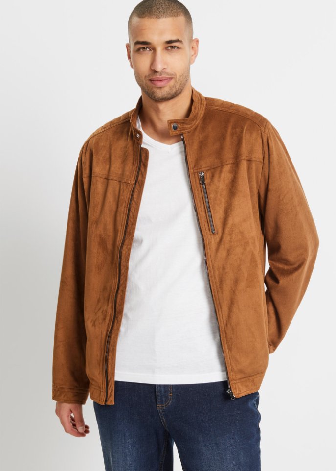 Kurzjacke in Velour-Optik