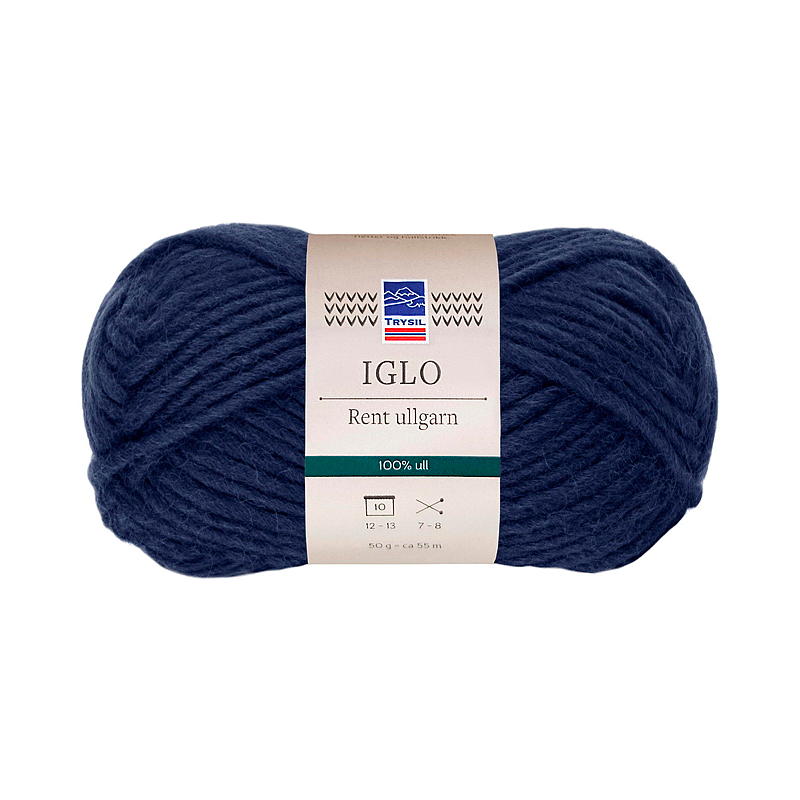 Trysil Iglo ullgarn 100% ull, marine