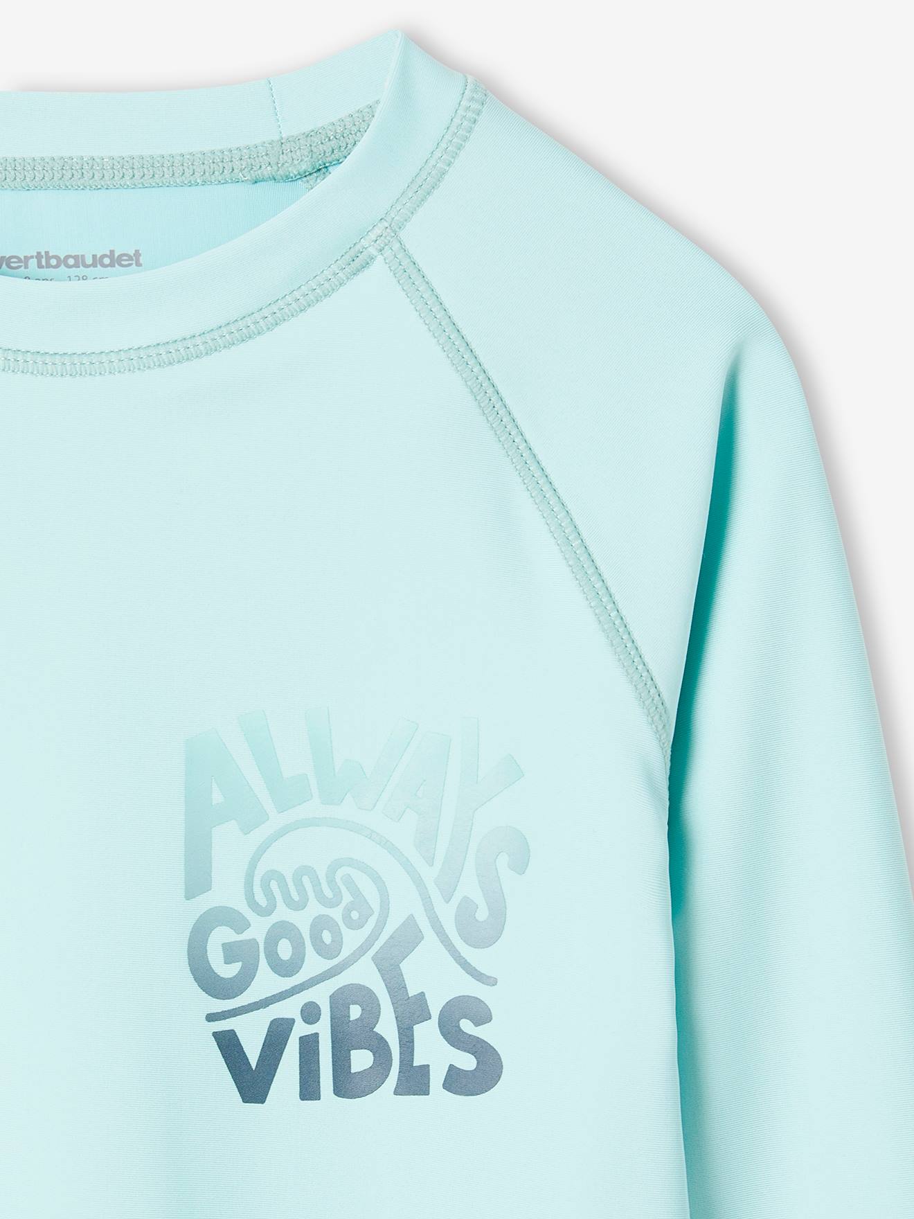 Vertbaudet Jungen UV-Badeshirt Oeko-Tex - aqua
