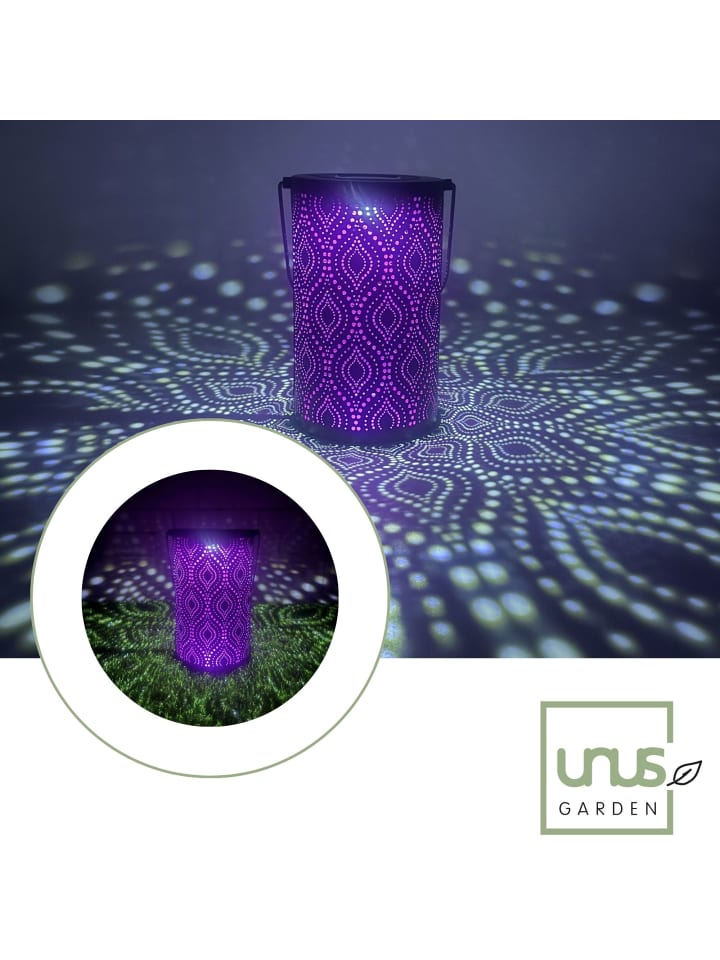 UNUS Solar-Laterne Solarleuchte in Lila günstig kaufen onesize