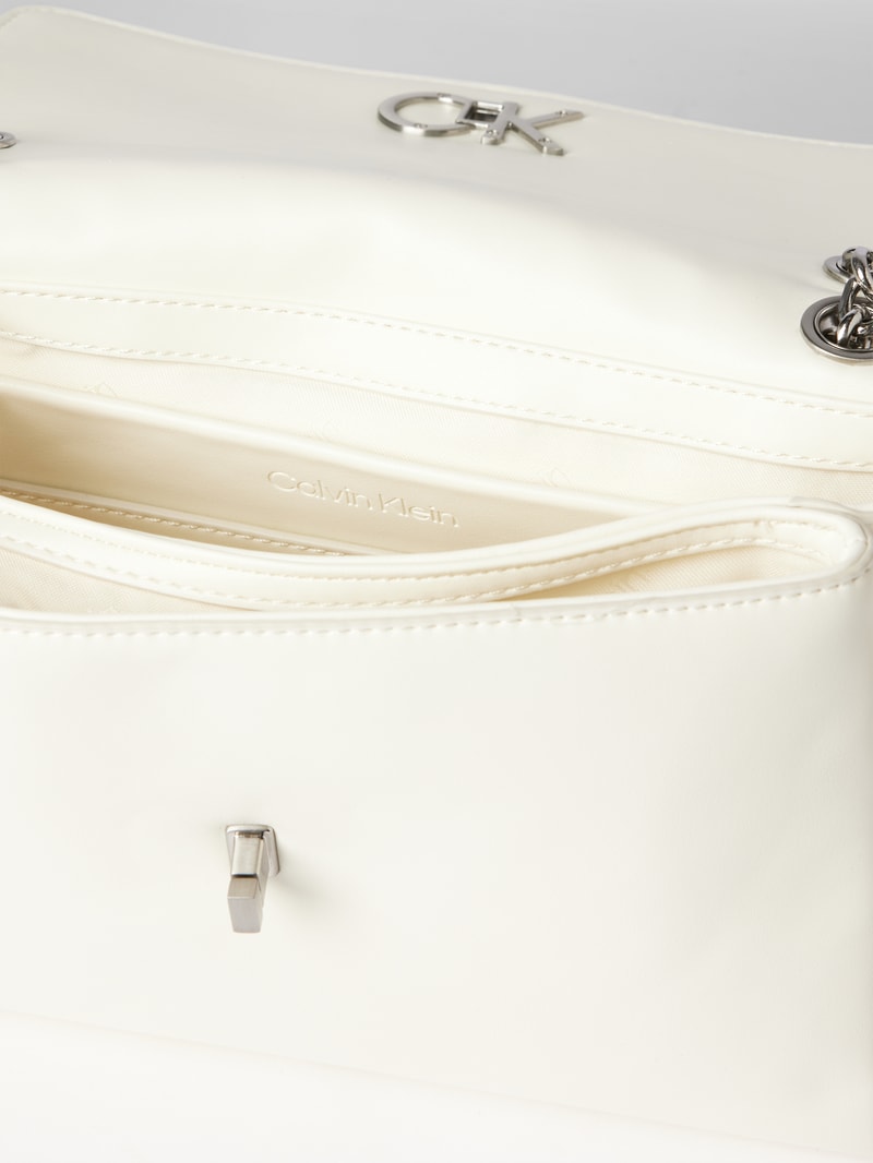 Crossbody Bag in Leder-Optik Modell 'RE-LOCK' in ecru