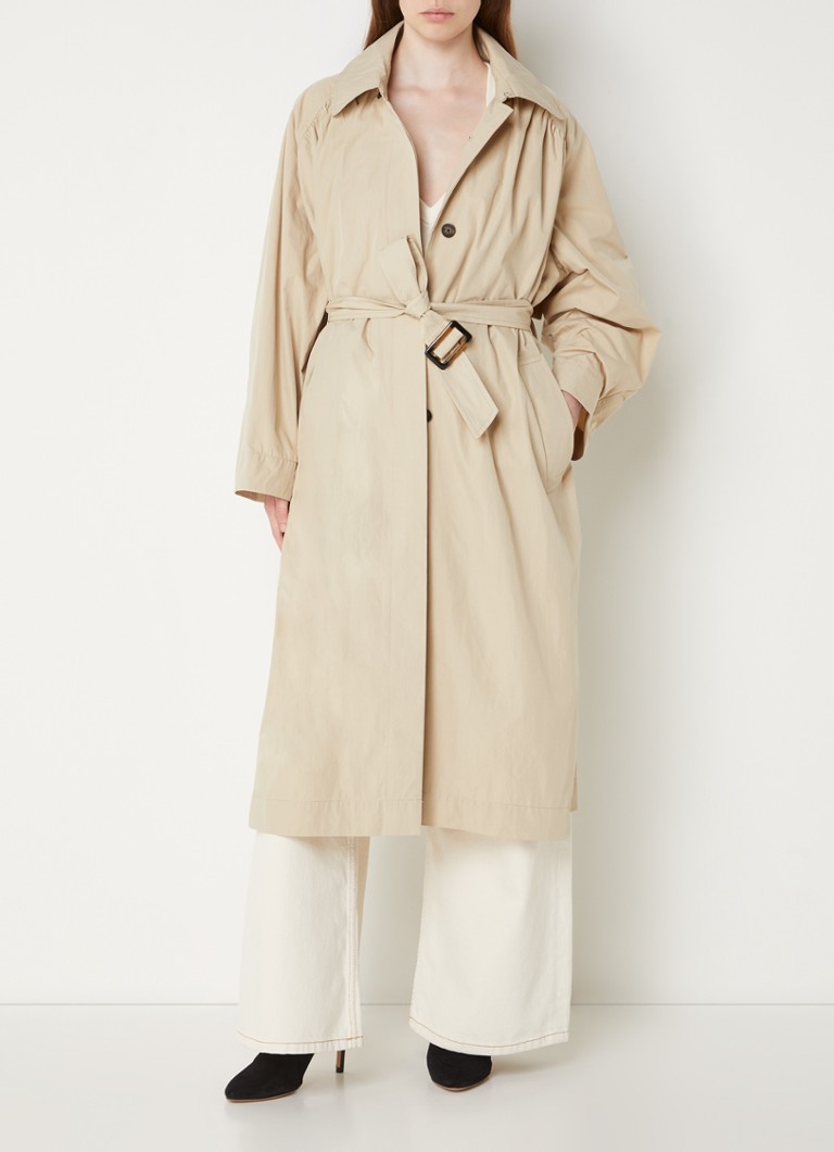 Gabardina Kaan de ba&sh con capucha desmontable.