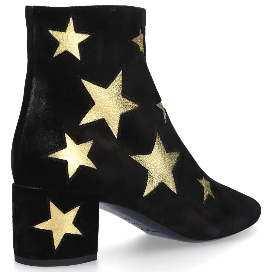 Saint Laurent - Stiefeletten LOU 50 Veloursleder - schwarz