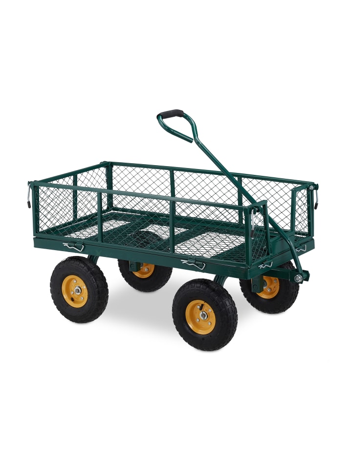 relaxdays Handwagen in Grün günstig kaufen onesize