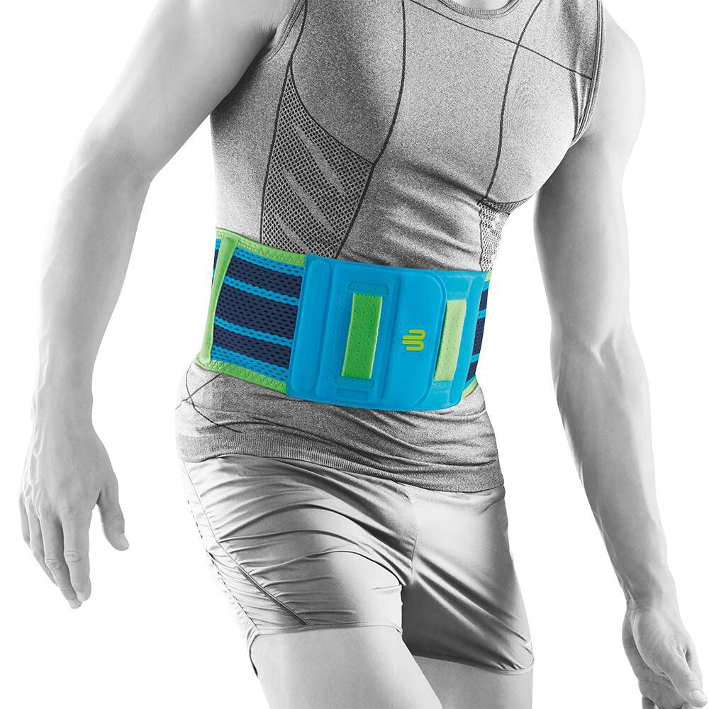 Sports Back Support Rückenbandage - Türkis, Limette