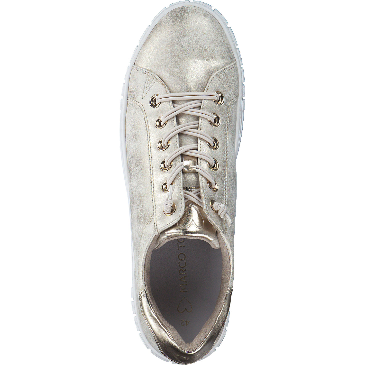 Marco Tozzi 23717, Schnürschuhe, Damen, Gold