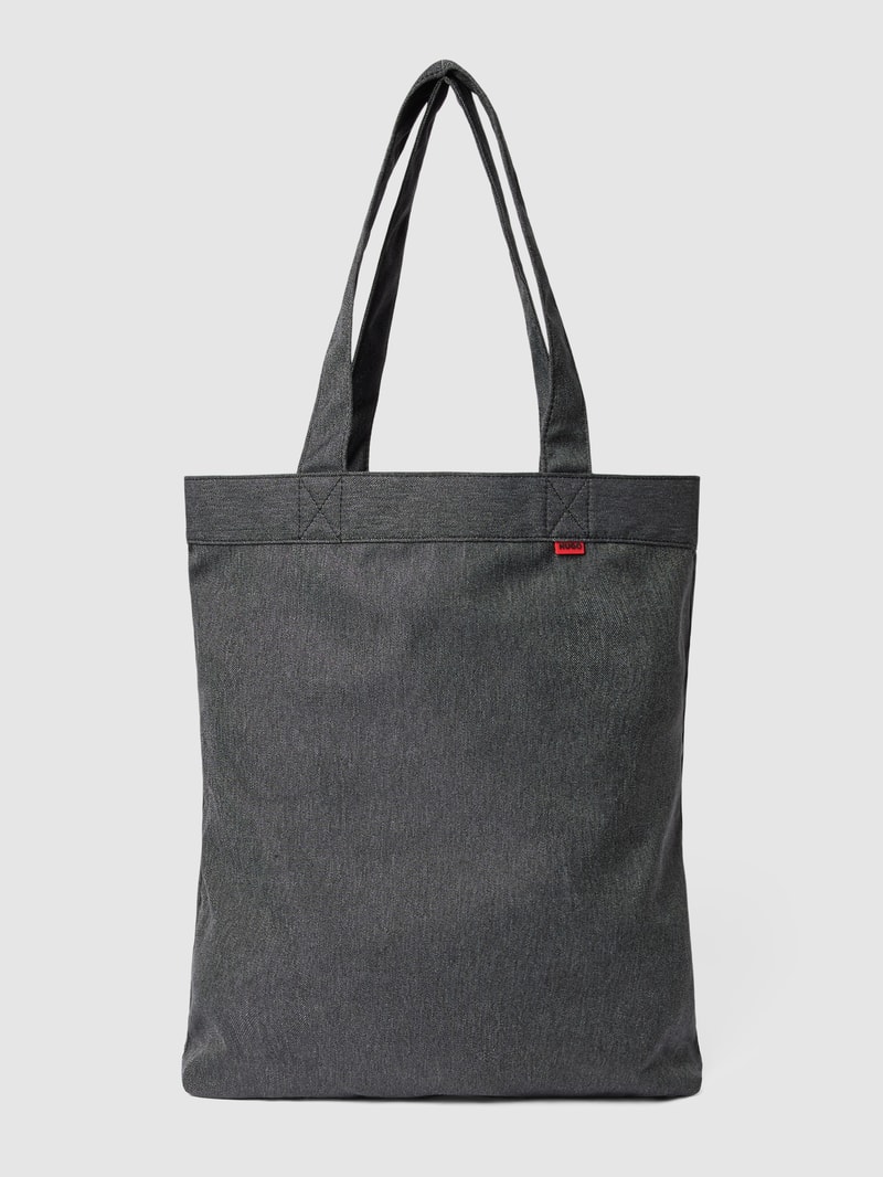 Tote Bag mit Front-Print Modell 'Erik' in schwarz