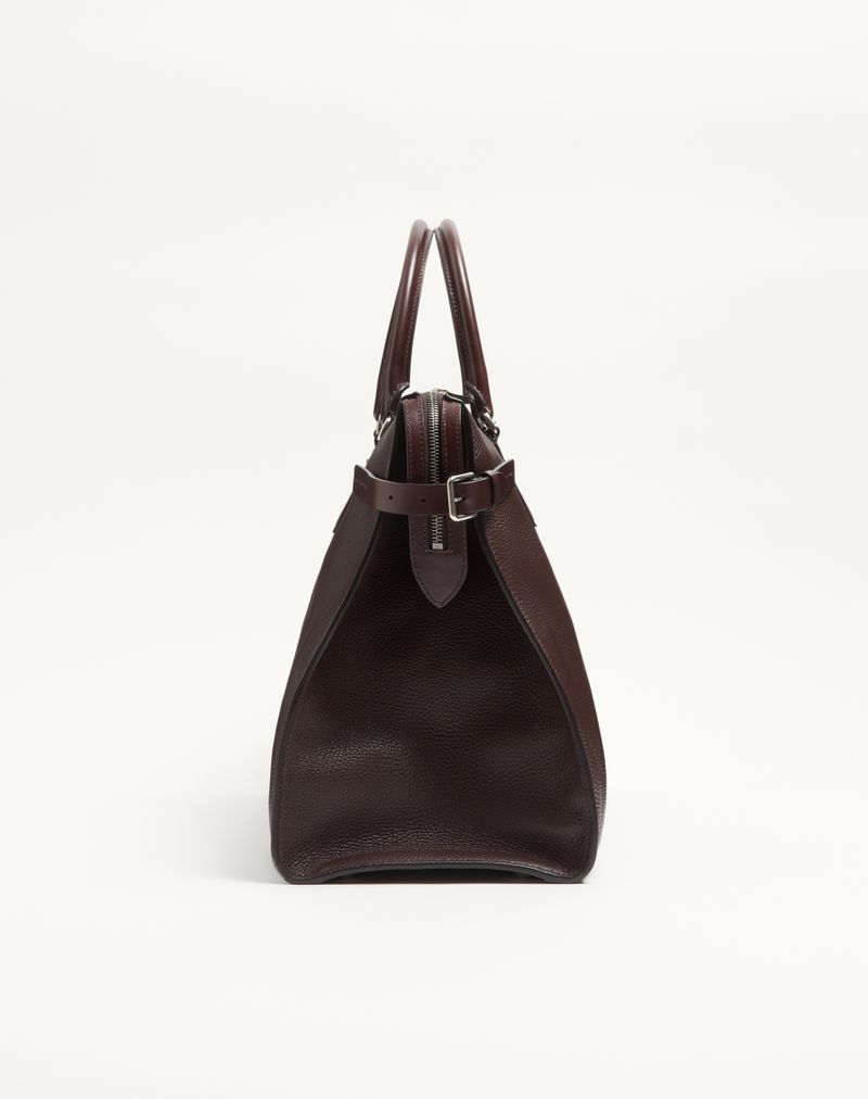 Sac de voyage Valentino Garavani Antibes en cuir grainé