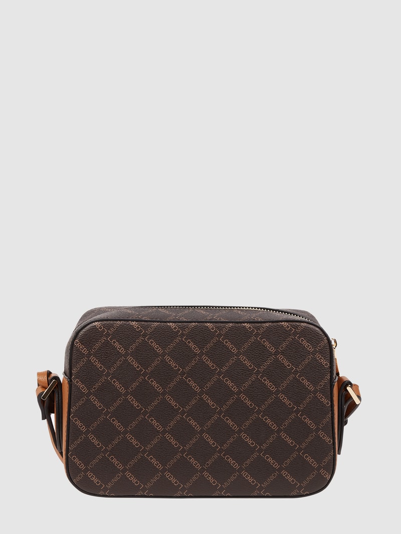 Crossbody Bag mit Logo-Muster Modell 'Filiberta' in mittelbraun