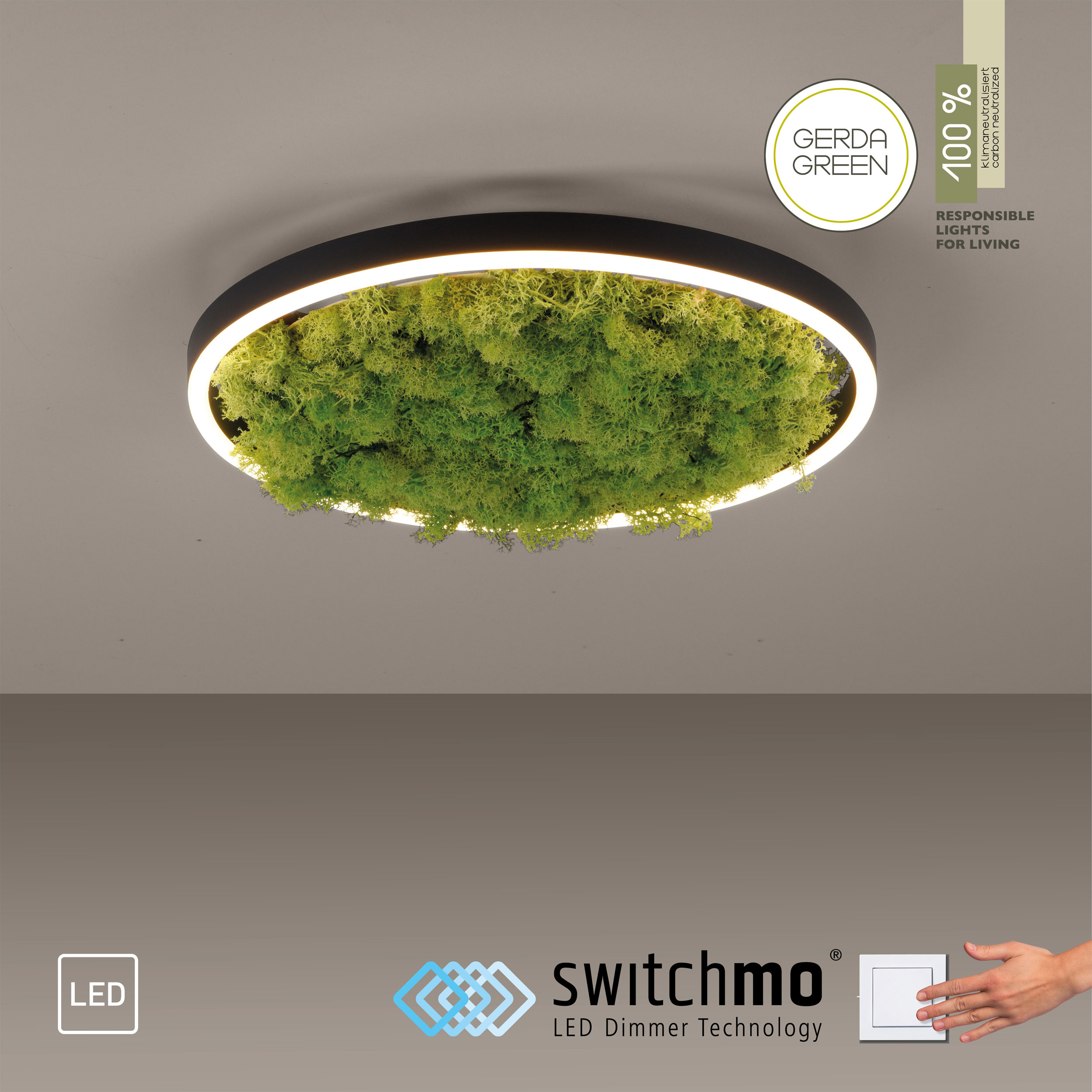 JUST LIGHT.LED-Deckenleuchte 1flg