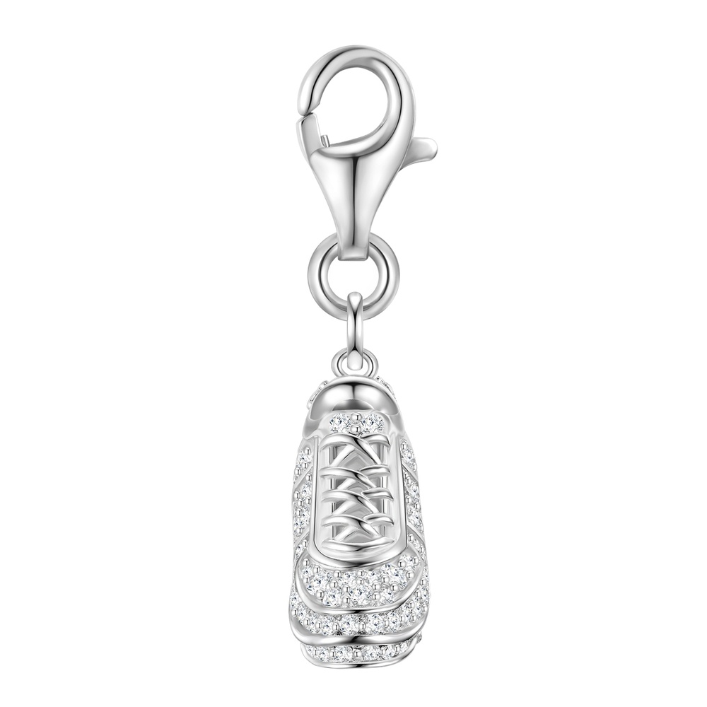 Glanzstücke München Breloque fantaisie baskets Argent sterling Oxyde de zirconium (CZ) en Argent porte-bijoux