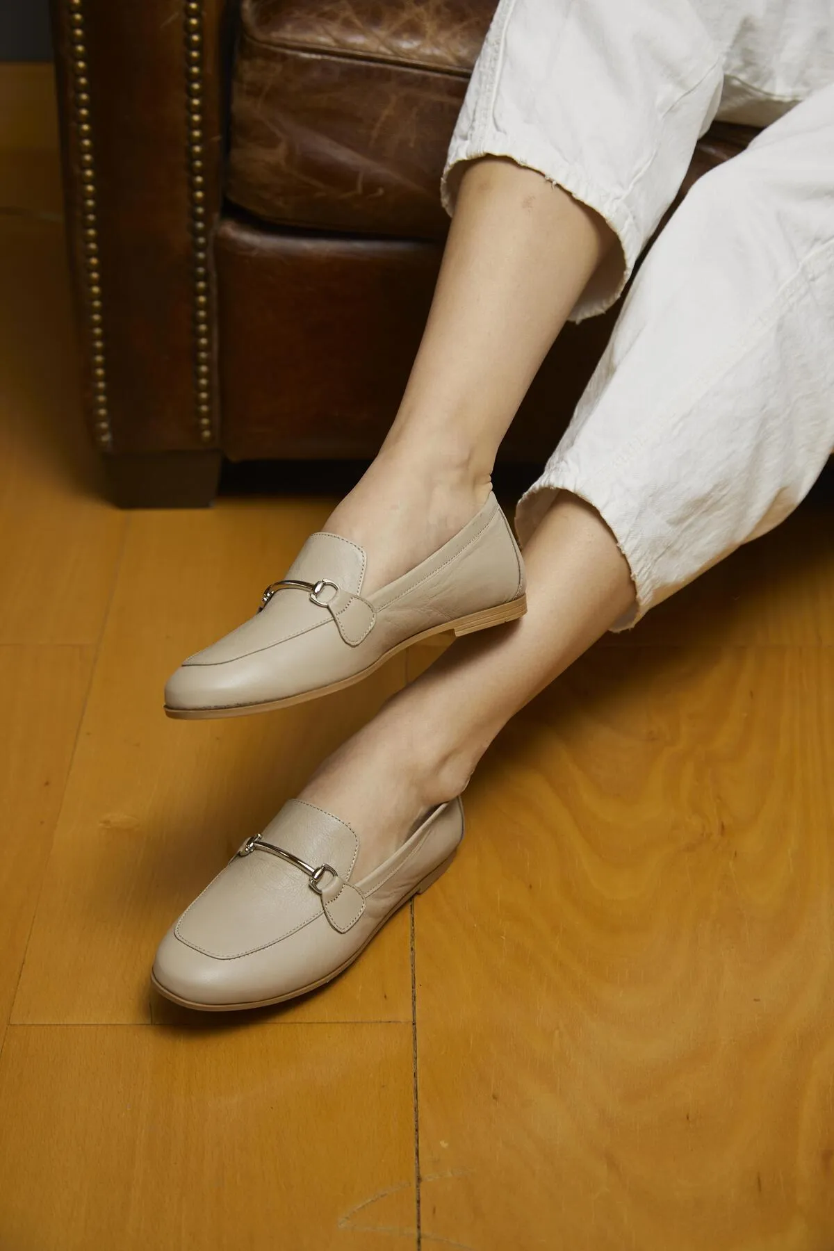 CZ London  Loafer - Beige - Pfennigabsatz/Stiletto