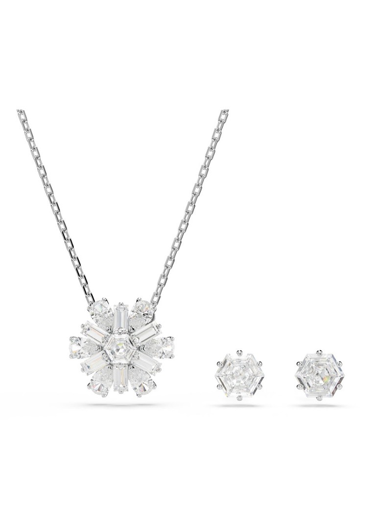 Swarovski  Idyllia set van ketting en oorknopjes