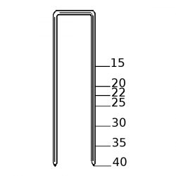 Sponka Haubold 503176 KL540 CNK 40 mm 5.000 kosov