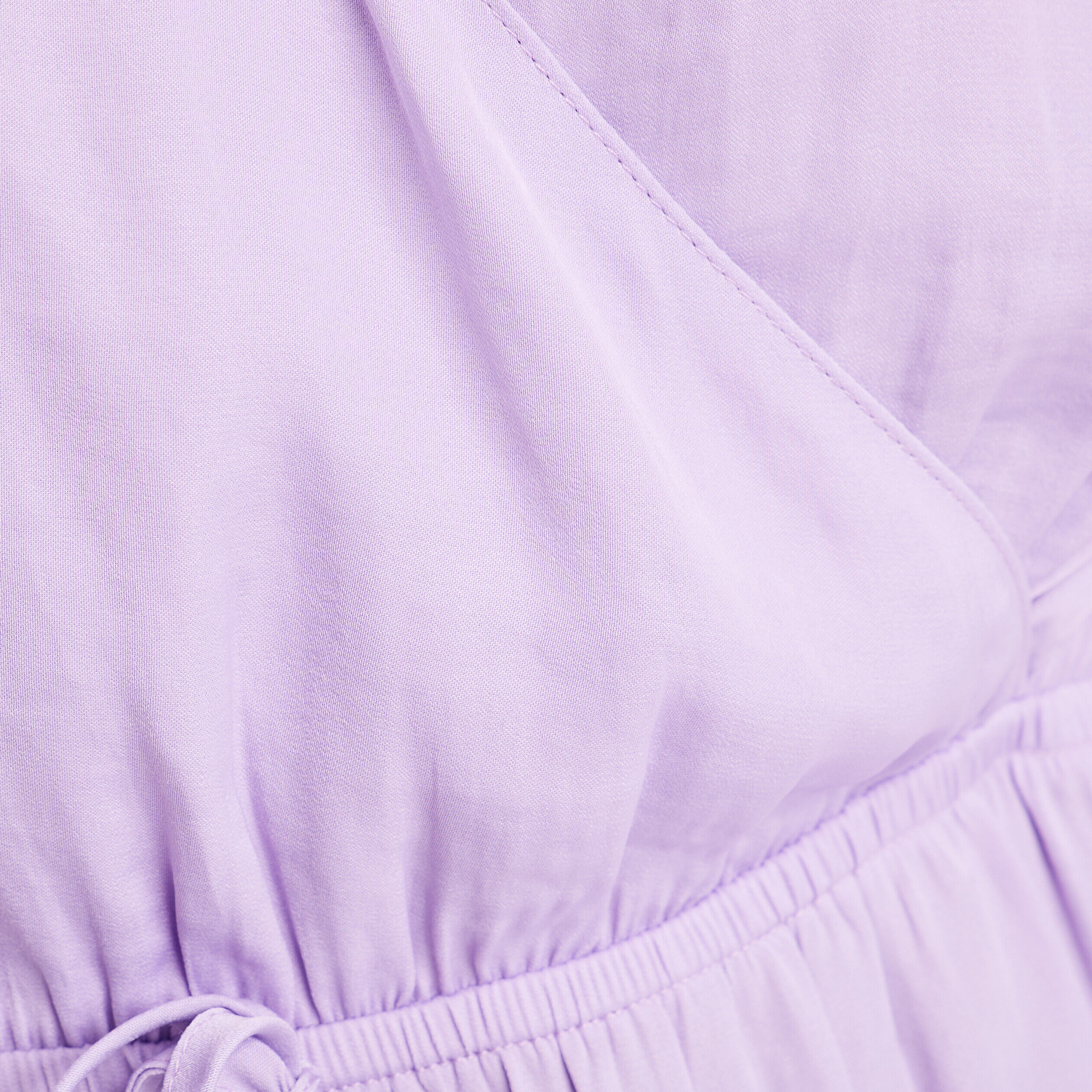 Blouse manches courtes satin violet femme | Cache Cache