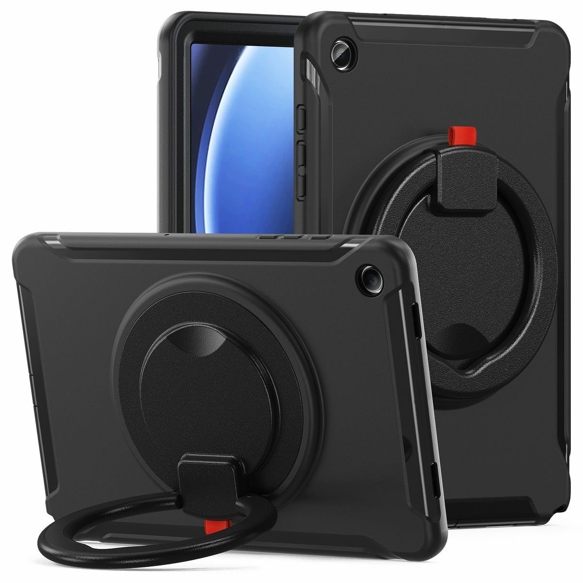 Wigento Tablet-Hülle Für Samsung Galaxy Tab A9 Plus 360 Grad Outdoor Hybrid Tablet Tasche