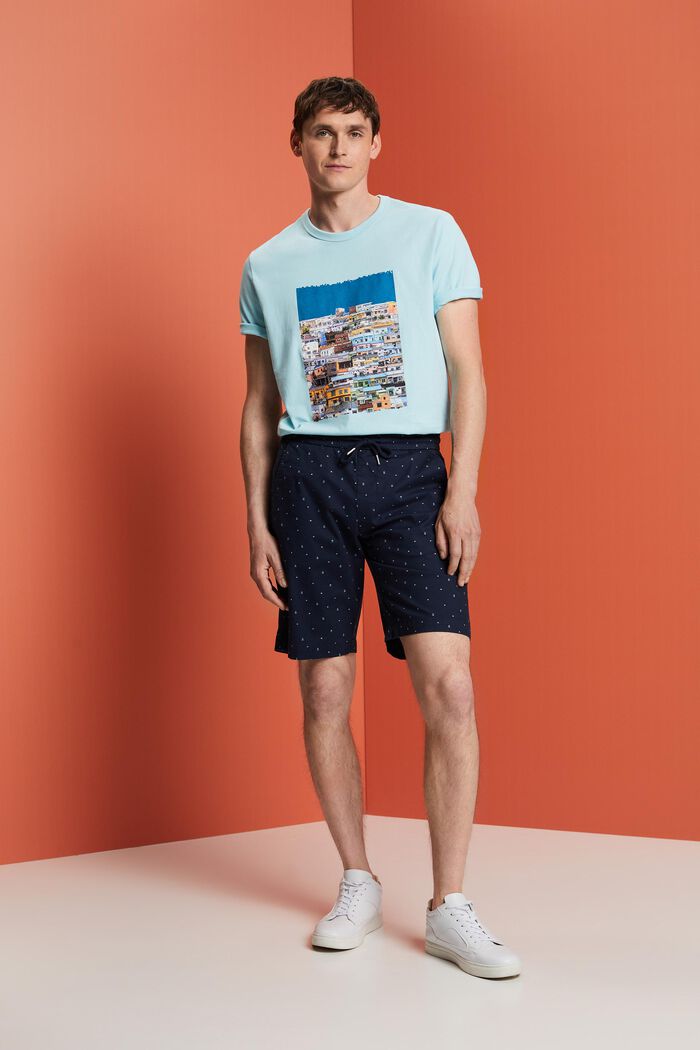 Bedrucktes Jersey-T-Shirt, 100 % Baumwolle