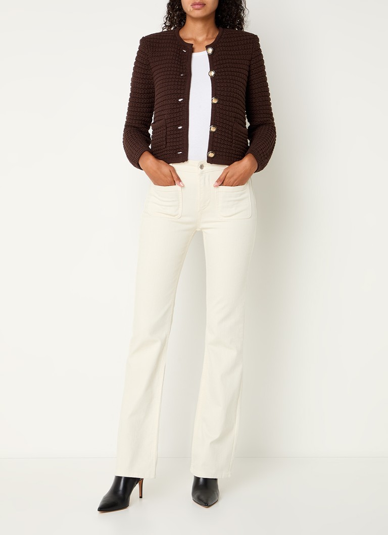 Cardigan gros țesut Gaspard de la Ba&sh, cu buzunare aplicate.