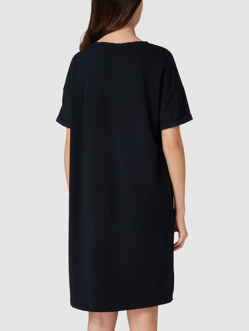Nachthemd mit Motiv-Print in schwarz
