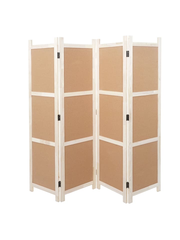 MCW Paravant G52, Braun, 4 Panele 166x160cm günstig kaufen onesize