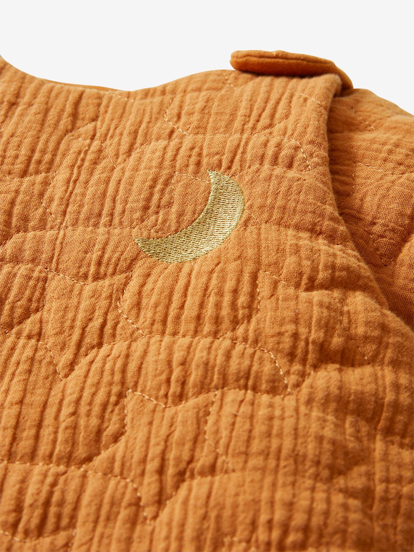 Vertbaudet Bio-Kollektion: Baby Winterschlafsack aus Musselin TRAUMNÄCHTE, Ärmel abnehmbar - wollweiß