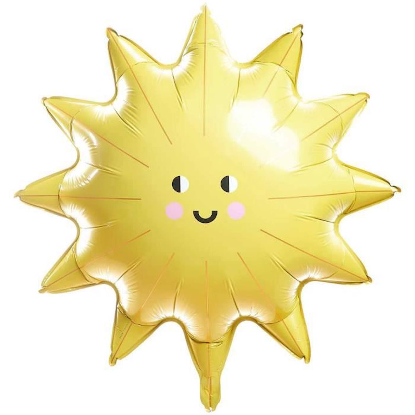 Ballon aluminium soleil blanc
