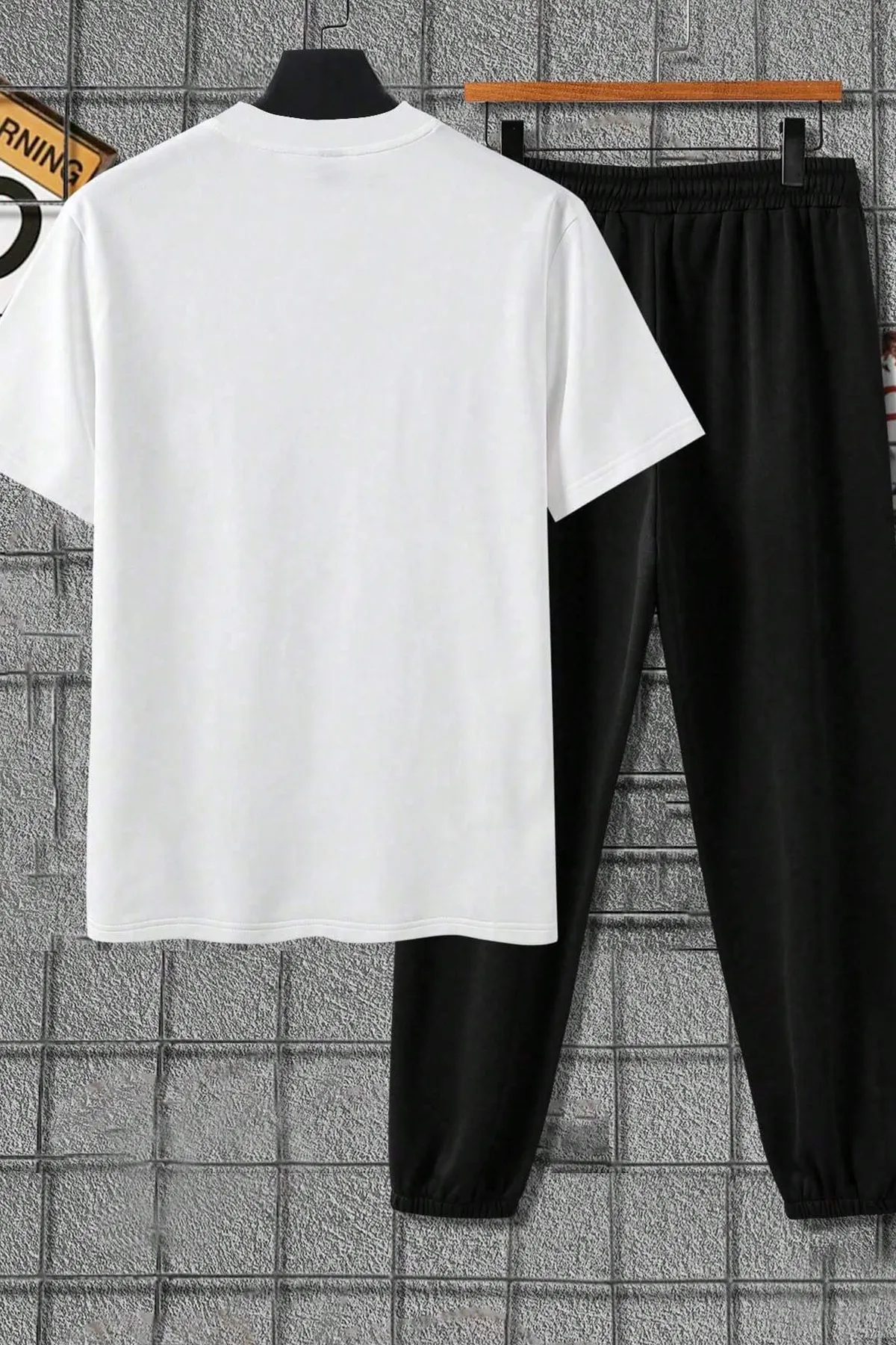 uyguntarz  Sport-Sweatsuit Set - Weiß - Regular Fit