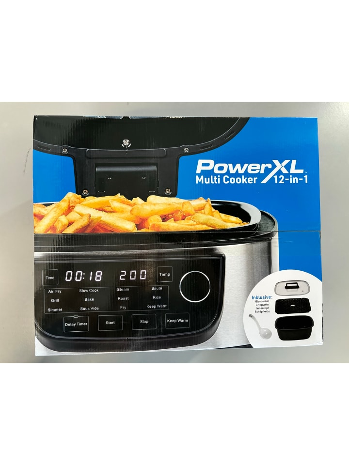 PowerXL 12in1 Multifunktionskocher Multicooker in Silber günstig kaufen onesize