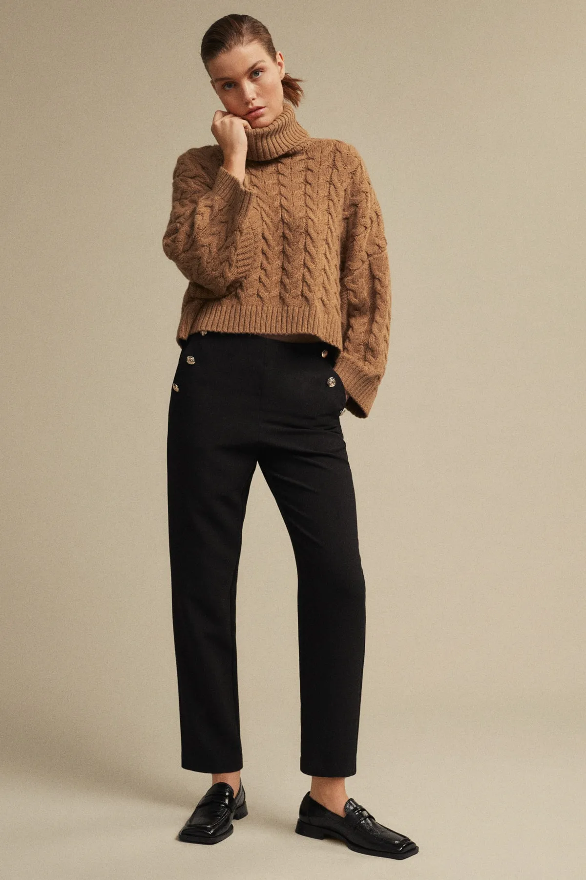 MANGO  Pullover - Braun - Regular Fit
