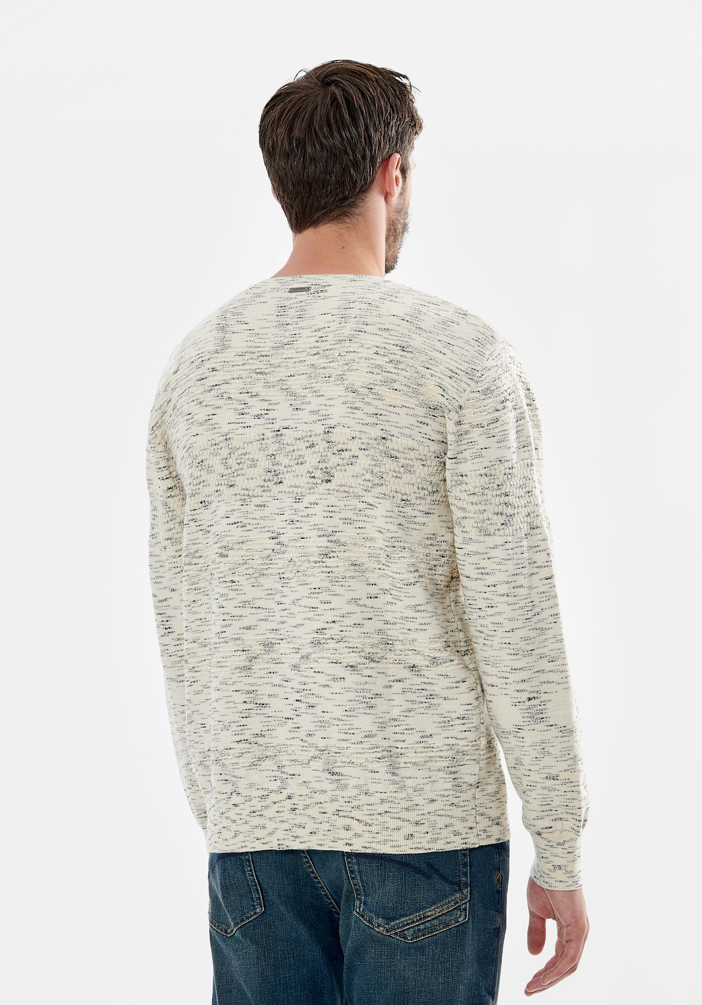 VIRGO  Pull écru homme