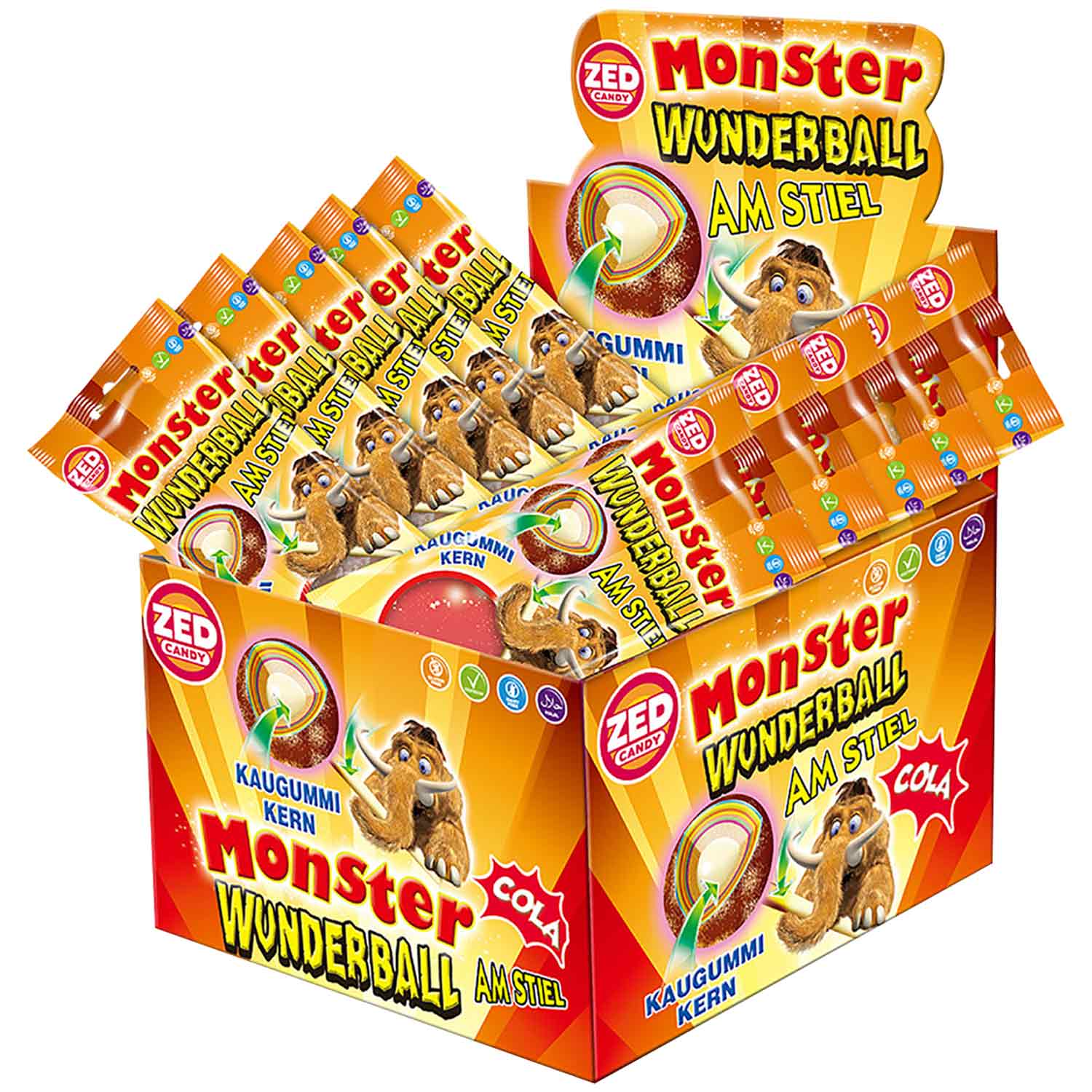ZED Candy Monster Wunderball am Stiel Cola 60g