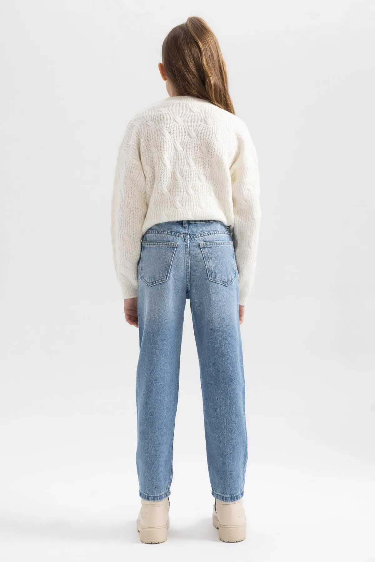 DeFacto  Mom-Fit-Hose mit zerrissenen Details für Mädchen