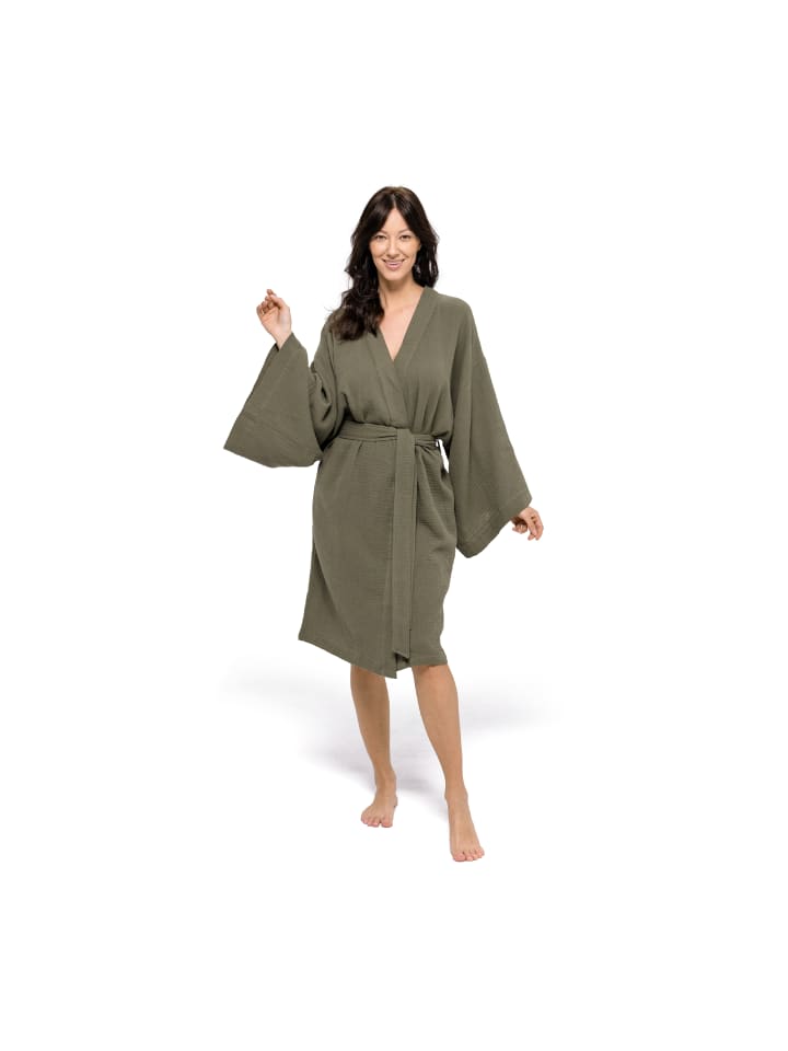 Möve Kimono Zen in olive günstig kaufen