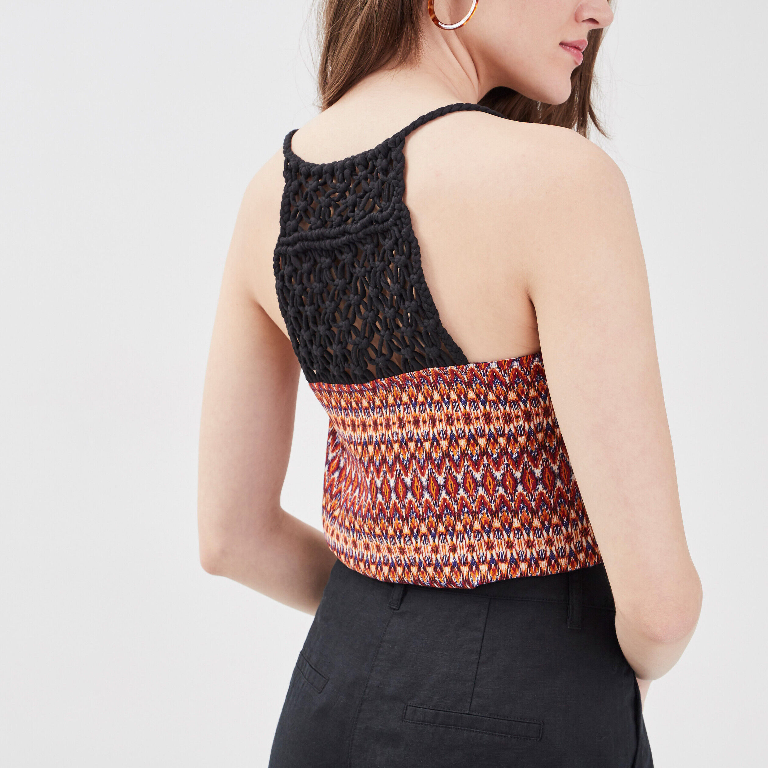 Blouse bretelles fines beige femme | Cache Cache