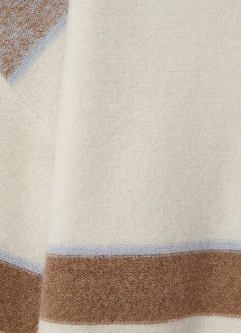 Jemne pletený sveter Reiss Willow z kašmírovej zmesi s pruhovanou potlačou