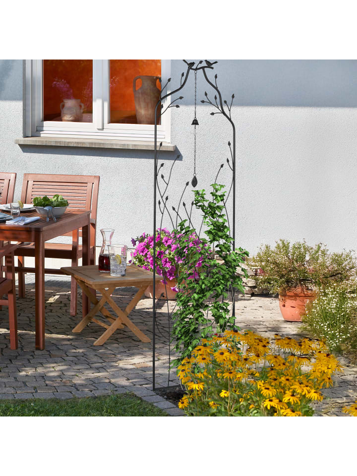 relaxdays 2 x Rankgitter in Schwarz - (B)45 x (H)170 x (T)4 cm günstig kaufen onesize